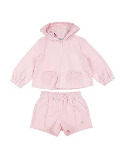 Emporio Armani Babies'  Toddler Girl Co-ord Light Pink Size 3 Cotton, Elastane, Polyester