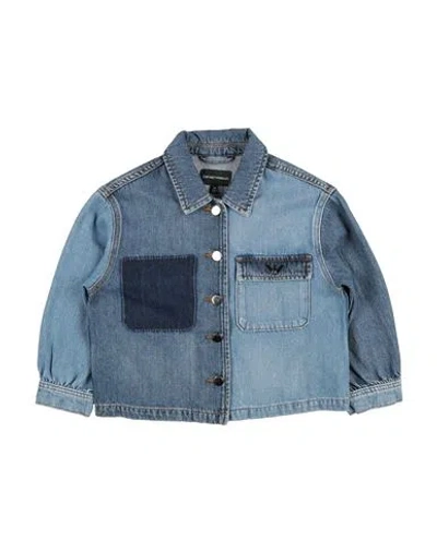 Emporio Armani Babies'  Toddler Girl Denim Shirt Blue Size 6 Cotton
