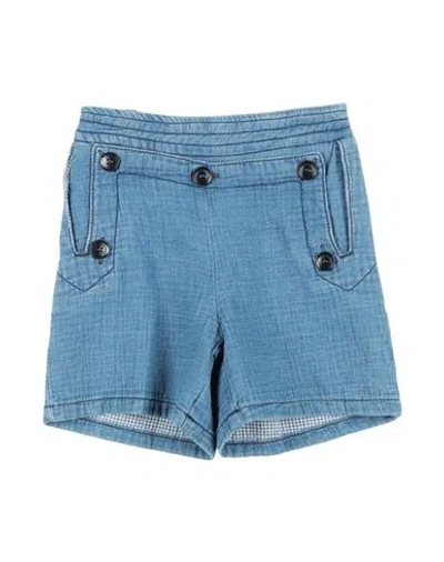 Emporio Armani Babies'  Toddler Girl Denim Shorts Blue Size 6 Cotton