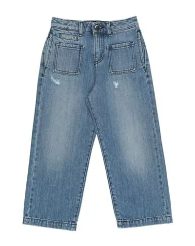 Emporio Armani Babies'  Toddler Girl Jeans Blue Size 6 Cotton