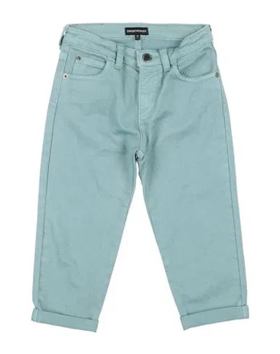 Emporio Armani Babies'  Toddler Girl Pants Sage Green Size 6 Cotton, Elastane