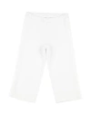 Emporio Armani Babies'  Toddler Girl Pants White Size 3 Cotton, Polyester, Elastane