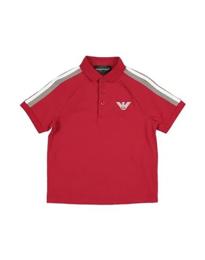 Emporio Armani Babies'  Toddler Girl Polo Shirt Red Size 6 Cotton