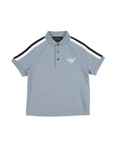 Emporio Armani Babies'  Toddler Girl Polo Shirt Sky Blue Size 4 Cotton