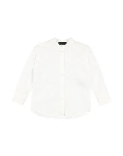 Emporio Armani Babies'  Toddler Girl Shirt White Size 5 Cotton