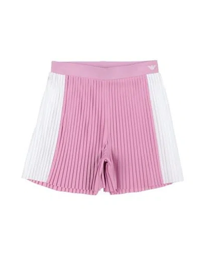 Emporio Armani Babies'  Toddler Girl Shorts & Bermuda Shorts Pink Size 6 Polyester, Cotton
