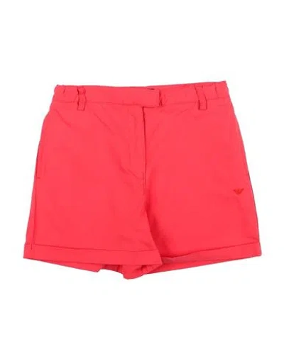 Emporio Armani Babies'  Toddler Girl Shorts & Bermuda Shorts Red Size 6 Cotton
