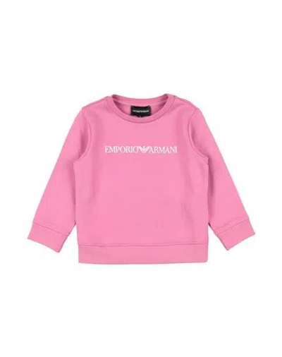 Emporio Armani Babies'  Toddler Girl Sweatshirt Antique Rose Size 4 Modal, Cotton In Pink