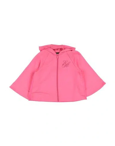 Emporio Armani Babies'  Toddler Girl Sweatshirt Fuchsia Size 4 Cotton, Polyester In Pink