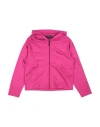 Emporio Armani Toddler Girl Sweatshirt Fuchsia Size 7 Viscose, Polyamide, Elastane In Pink