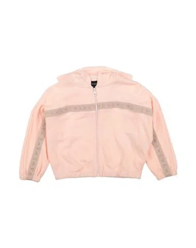 Emporio Armani Babies'  Toddler Girl Sweatshirt Light Pink Size 6 Cotton, Modal