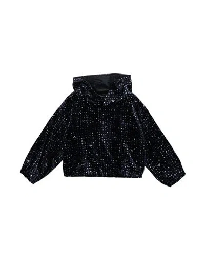 Emporio Armani Babies'  Toddler Girl Sweatshirt Midnight Blue Size 6 Viscose, Polyamide
