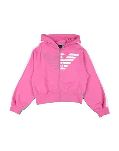Emporio Armani Babies'  Toddler Girl Sweatshirt Pink Size 6 Cotton, Elastane