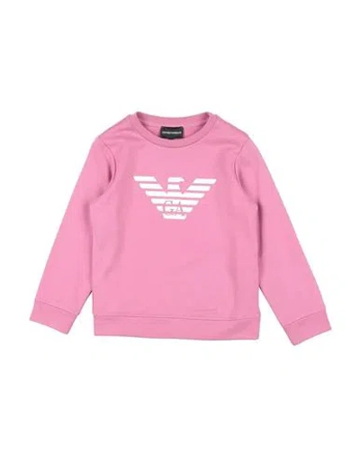 Emporio Armani Babies'  Toddler Girl Sweatshirt Pink Size 7 Modal, Cotton