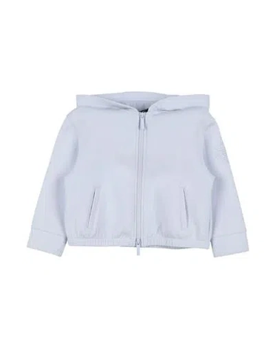 Emporio Armani Babies'  Toddler Girl Sweatshirt Sky Blue Size 6 Cotton, Polyester, Elastane