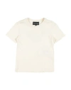 Emporio Armani Toddler Girl T-shirt Beige Size 6 Cotton