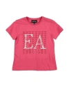 Emporio Armani Babies'  Toddler Girl T-shirt Coral Size 6 Cotton In Pink
