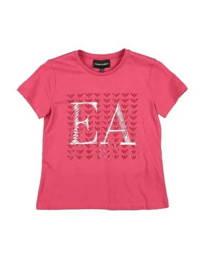 Emporio Armani Babies'  Toddler Girl T-shirt Coral Size 6 Cotton In Pink
