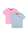 Emporio Armani Babies'  Toddler Girl T-shirt Light Blue Size 6 Cotton In Multi