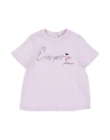 Emporio Armani Babies'  Toddler Girl T-shirt Lilac Size 3 Cotton In Purple