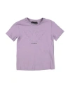 Emporio Armani Toddler Girl T-shirt Light Purple Size 7 Cotton In Purple