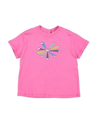 Emporio Armani Babies'  Toddler Girl T-shirt Pink Size 3 Cotton