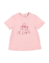 Emporio Armani Newborn Girl T-shirt Pink Size 3 Organic Cotton In Pink