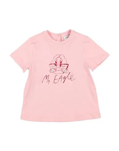 EMPORIO ARMANI EMPORIO ARMANI TODDLER GIRL T-SHIRT PINK SIZE 3 COTTON