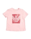 Emporio Armani Toddler Girl T-shirt Pink Size 3 Organic Cotton In Pink