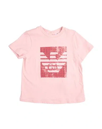 Emporio Armani Babies'  Toddler Girl T-shirt Pink Size 3 Organic Cotton