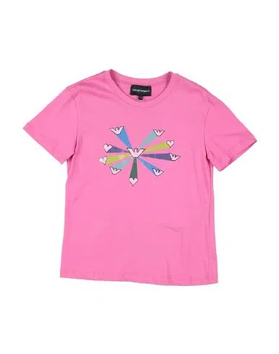 Emporio Armani Babies'  Toddler Girl T-shirt Pink Size 6 Cotton