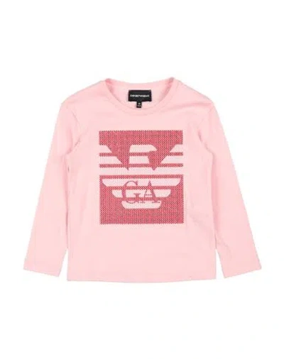 Emporio Armani Kids'  Toddler Girl T-shirt Pink Size 7 Cotton