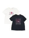 Emporio Armani Toddler Girl T-shirt White Size 3 Cotton In Multi
