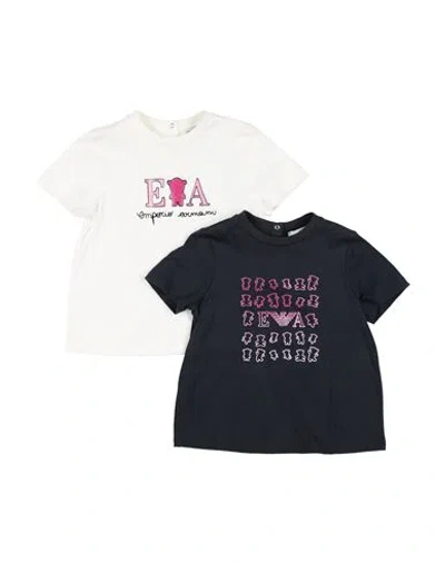 Emporio Armani Babies'  Toddler Girl T-shirt White Size 3 Cotton In Multi