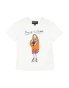 Emporio Armani Toddler Girl T-shirt White Size 4 Organic Cotton In White