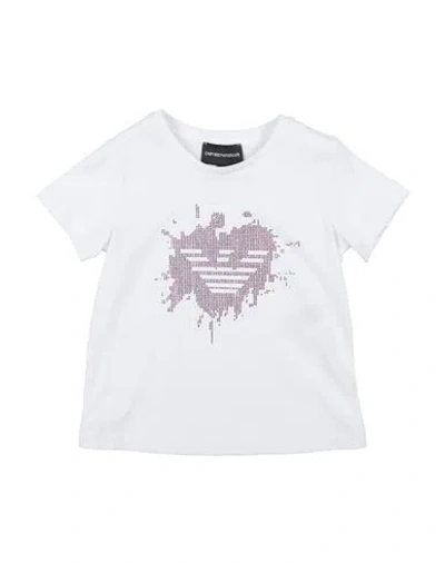 Emporio Armani Babies'  Toddler Girl T-shirt White Size 5 Cotton