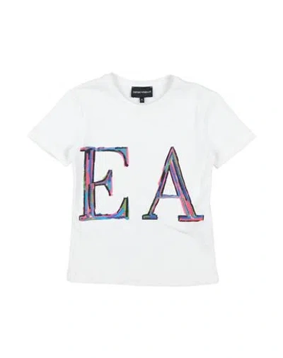 Emporio Armani Babies'  Toddler Girl T-shirt White Size 6 Cotton