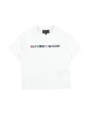 Emporio Armani Toddler Girl T-shirt White Size 6 Cotton In White