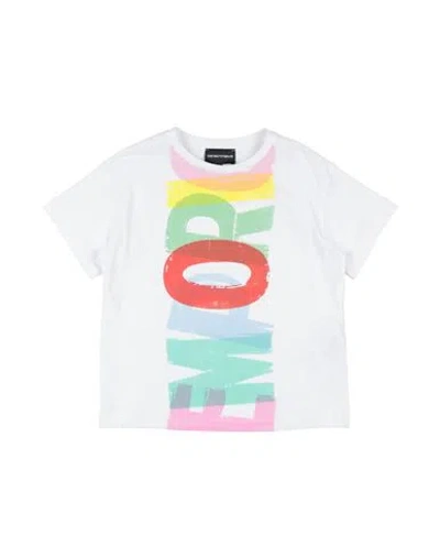 Emporio Armani Babies'  Toddler Girl T-shirt White Size 6 Cotton