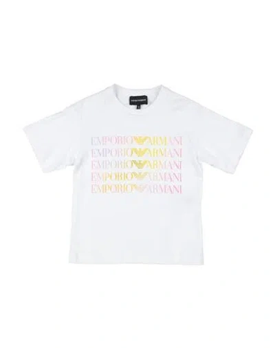 Emporio Armani Babies'  Toddler Girl T-shirt White Size 6 Cotton