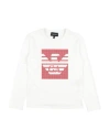 Emporio Armani Toddler Girl T-shirt White Size 6 Cotton In White