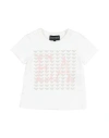 Emporio Armani Toddler Girl T-shirt White Size 6 Cotton In White