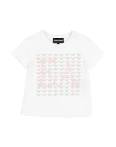Emporio Armani Babies'  Toddler Girl T-shirt White Size 6 Cotton