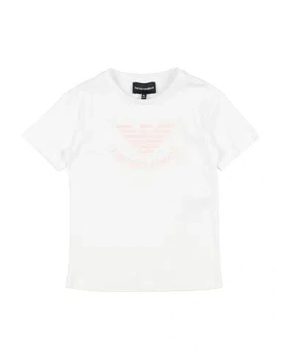 Emporio Armani Babies'  Toddler Girl T-shirt White Size 6 Cotton