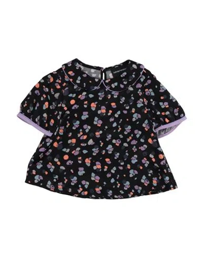 Emporio Armani Babies'  Toddler Girl Top Black Size 7 Viscose, Lyocell