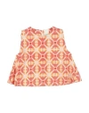 Emporio Armani Toddler Girl Top Orange Size 6 Cotton In Orange