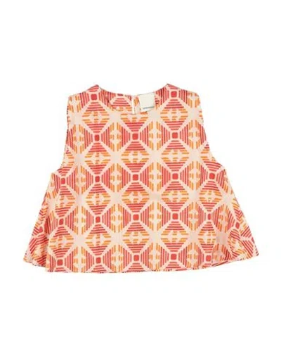 Emporio Armani Babies'  Toddler Girl Top Orange Size 6 Cotton