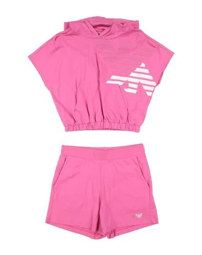 Emporio Armani Kids'  Toddler Girl Tracksuit Fuchsia Size 6 Cotton