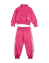 Emporio Armani Babies'  Toddler Girl Tracksuit Fuchsia Size 6 Polyester, Cotton In Pink