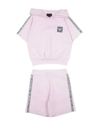 Emporio Armani Babies'  Toddler Girl Tracksuit Light Pink Size 7 Cotton, Elastane